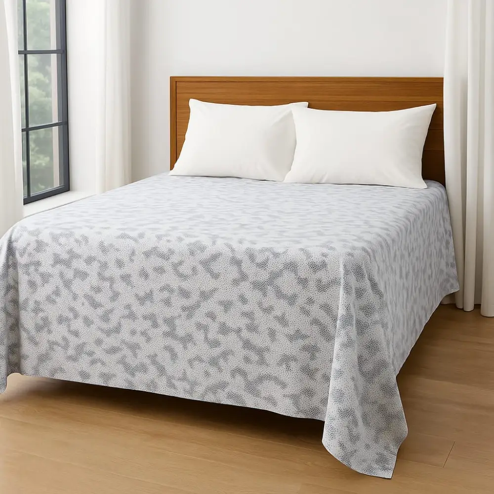 Light Grey | 6*7 Feet | Double Size | 100% Waterproof