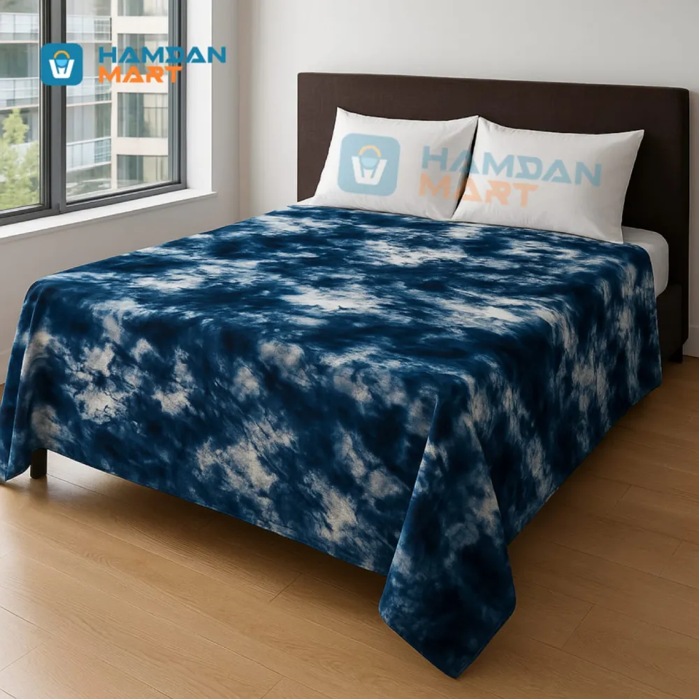 BlueWave | 6*7 Feet | Double Size | Soft Fabric & 100% Waterproof