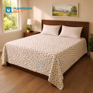 Dot Cream | 6*7 Feet | Double Size | Soft & 100% Waterproof Fabrics
