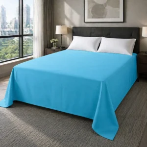 Azure | 6*7 Feet | Double Size | 100% Waterproof | Original China Fabrics