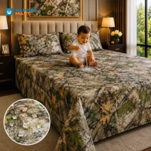 Premium APX Waterproof Bedsheet | Super Soft King Size 7*8' With Standard Pillow Covers